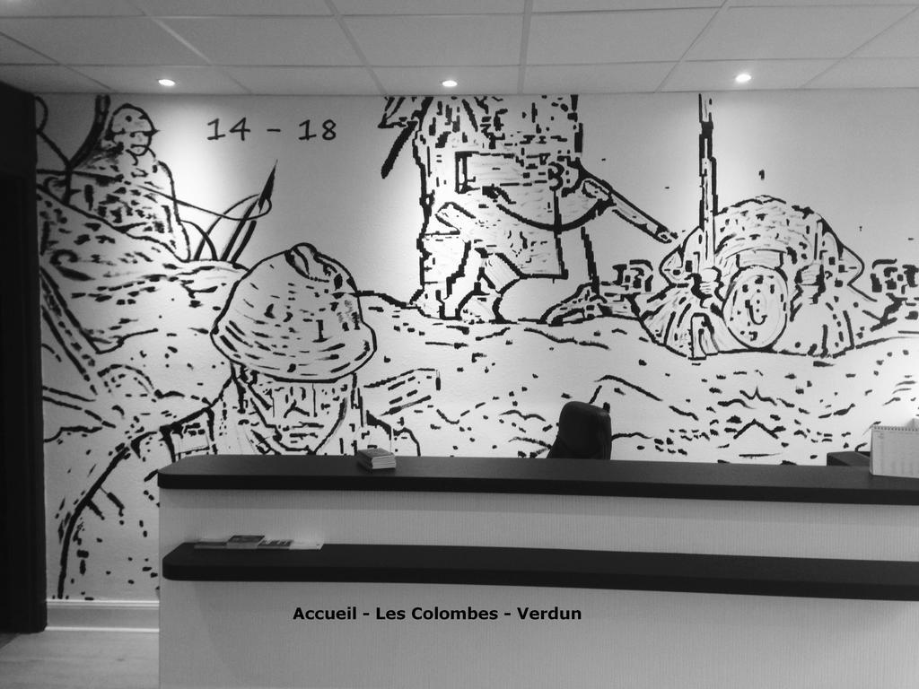 Hotel Les Colombes Verdun-sur-Meuse Esterno foto